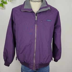 Lands' End Purple Coat - The Squall Jacket - S Large 14 16